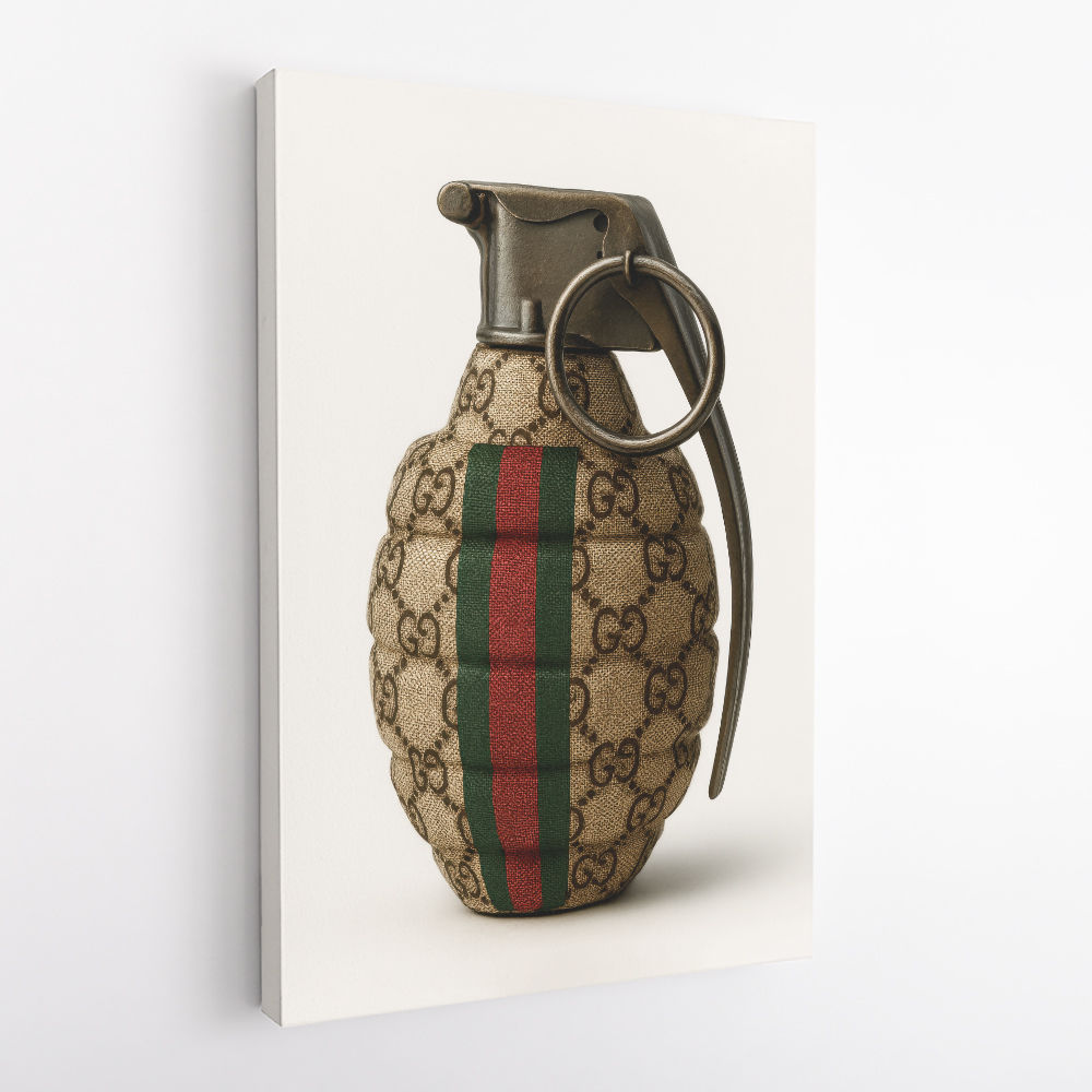 Gucci Fashion Inspired Grenade Wall Art          