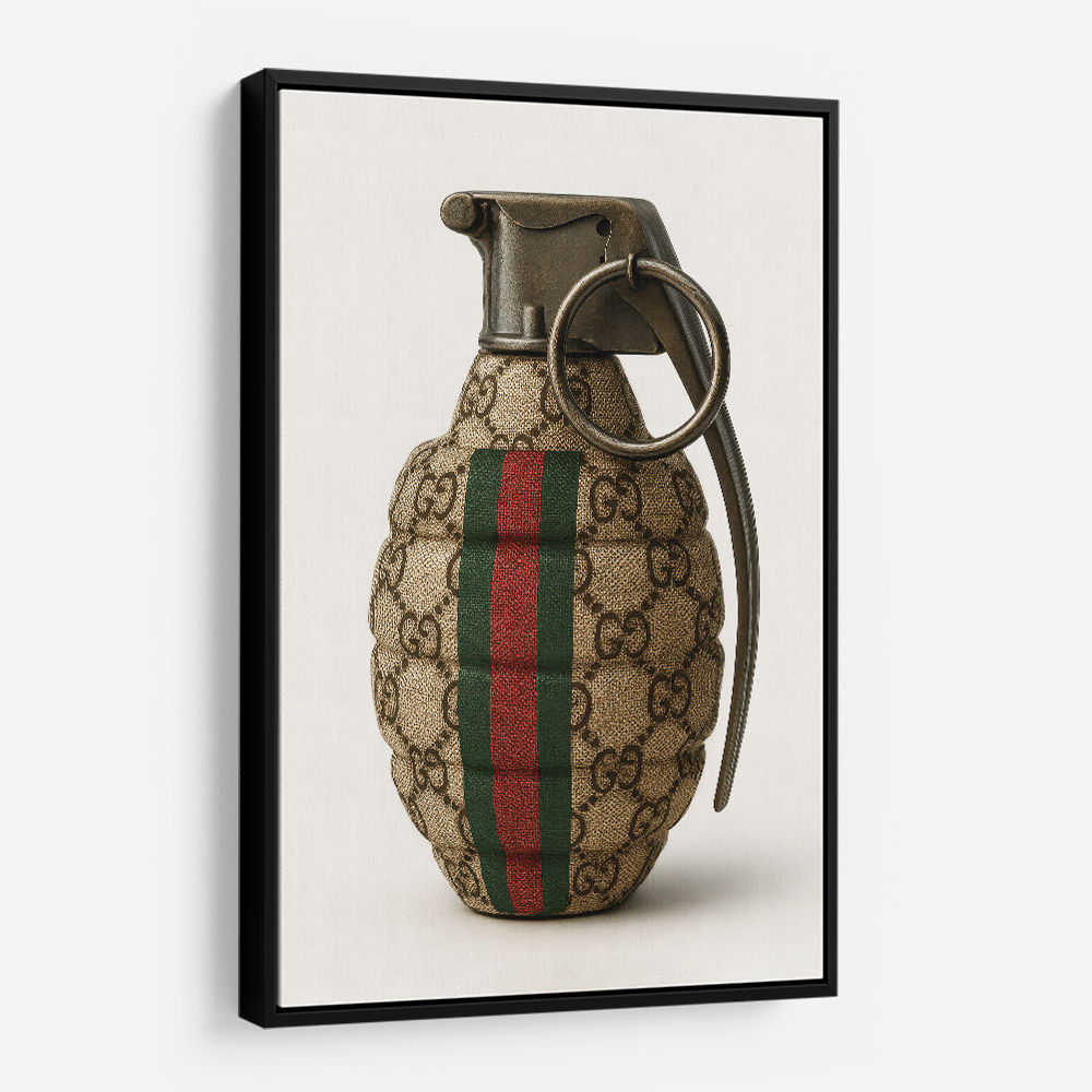 Gucci Fashion Inspired Grenade Wall Art          