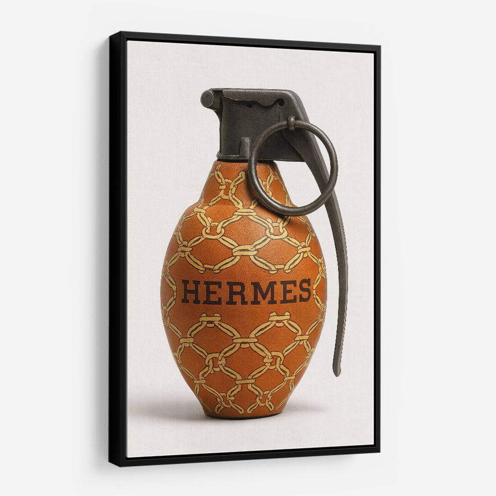 Hermes Fashion Inspired Grenade 1 Wall Art       