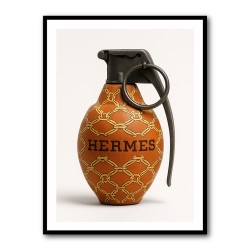 Hermes Fashion Inspired Grenade 1 Wall Art       