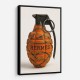 Hermes Fashion Inspired Grenade Wall Art         