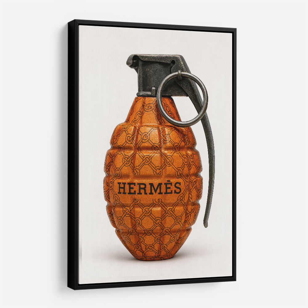 Hermes Fashion Inspired Grenade 3 Wall Art       