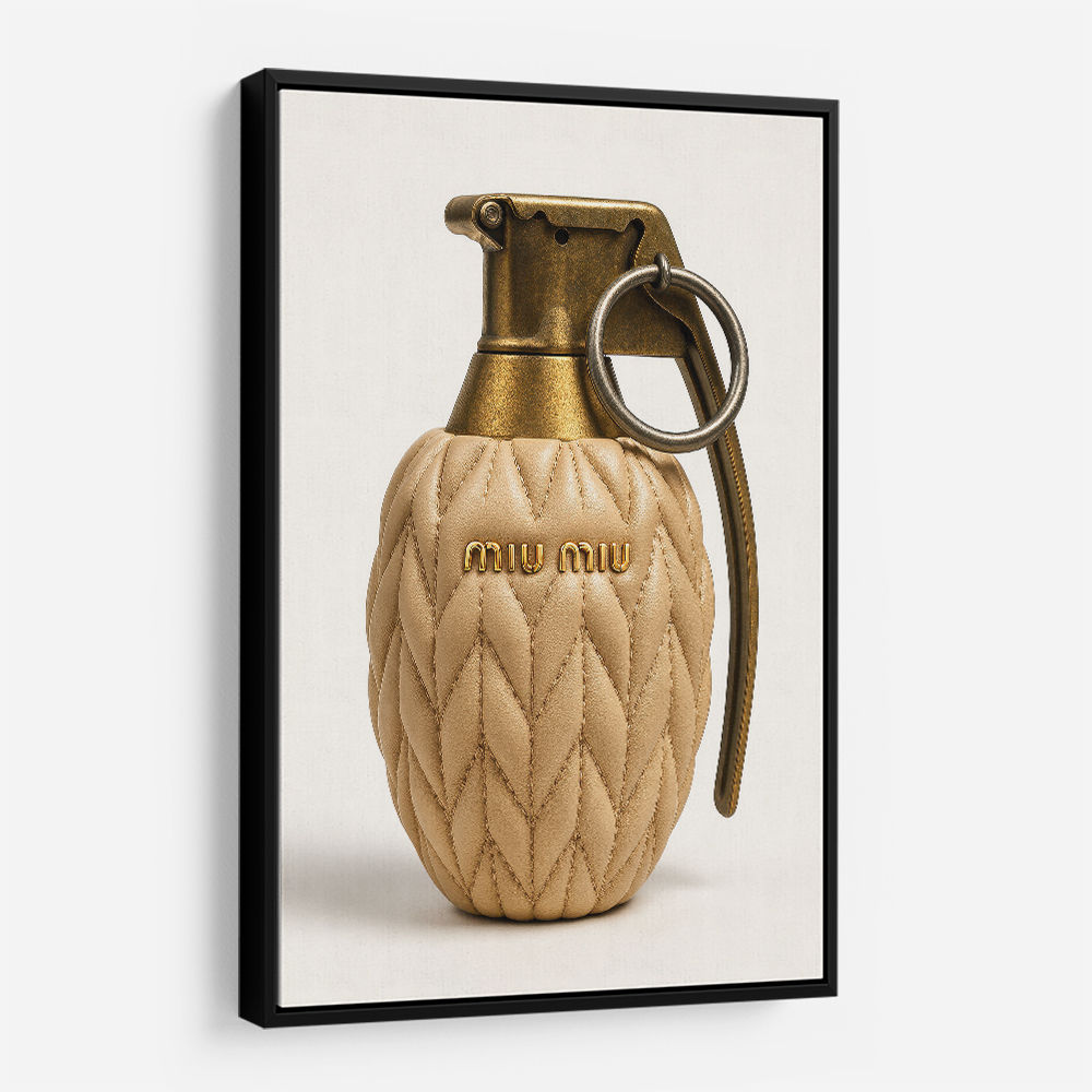 Miu Miu Fashion Inspired Grenade Wall Art        