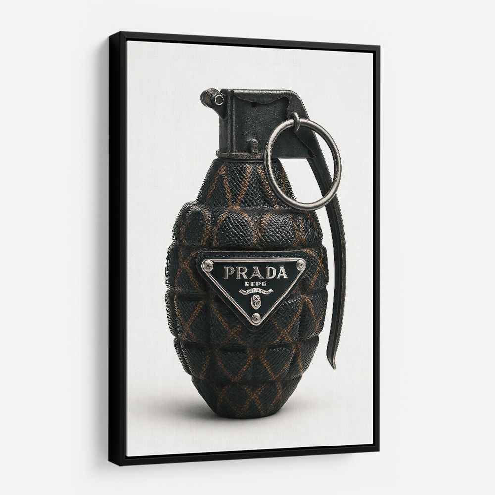 Prada Fashion Inspired Grenade Wall Art          
