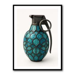 Tiffany Style Grenade 1 Wall Art                 