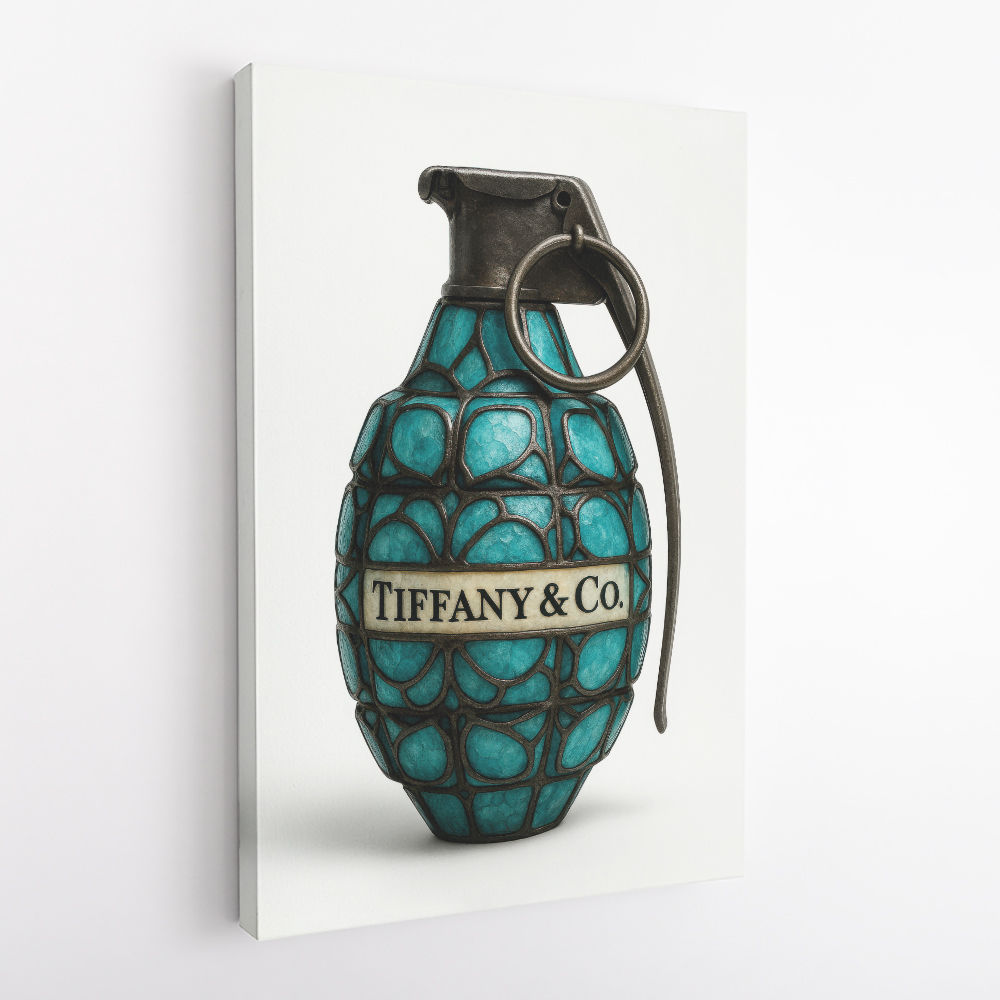 Tiffany Style Grenade Wall Art                   