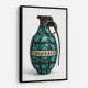 Tiffany Style Grenade Wall Art                   