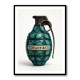 Tiffany Style Grenade Wall Art                   