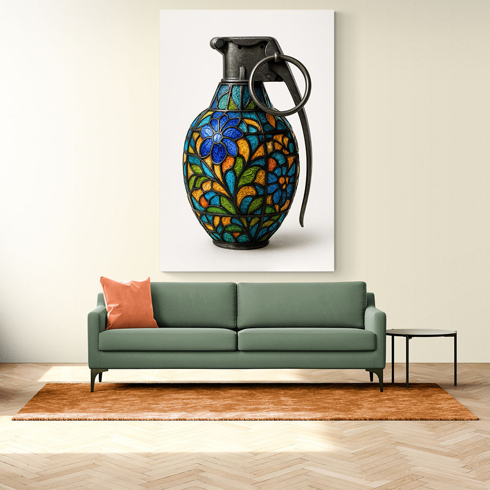 Tiffany Style Grenade 2 Wall Art                 