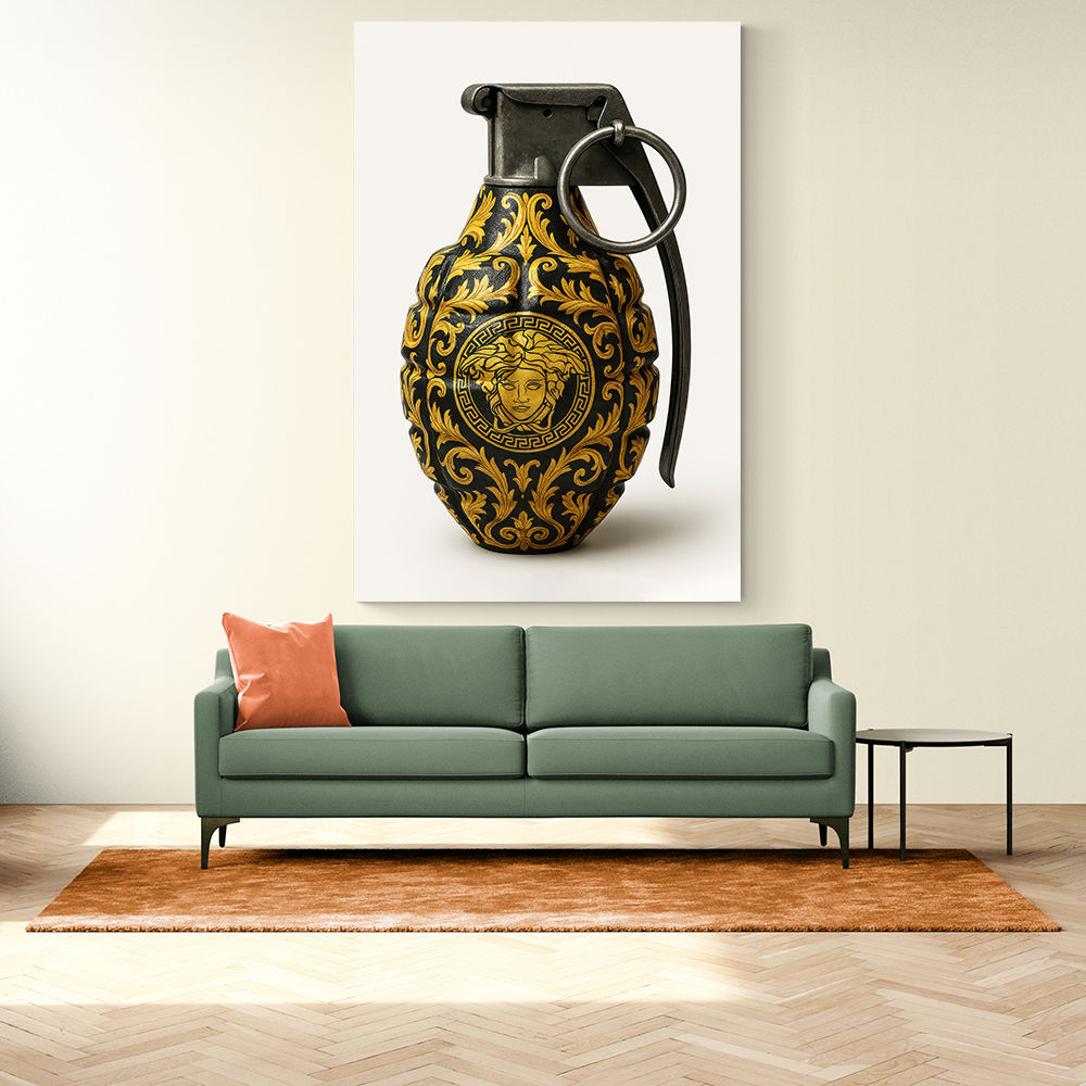 Versace Fashion Inspired Grenade 1 Wall Art      
