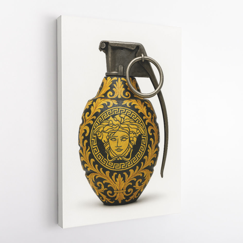 Versace Fashion Inspired Grenade Wall Art        