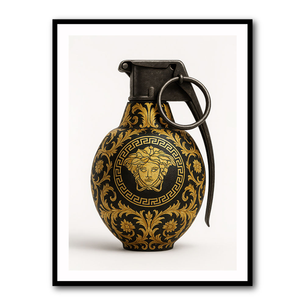 Versace Fashion Inspired Grenade 2 Wall Art      