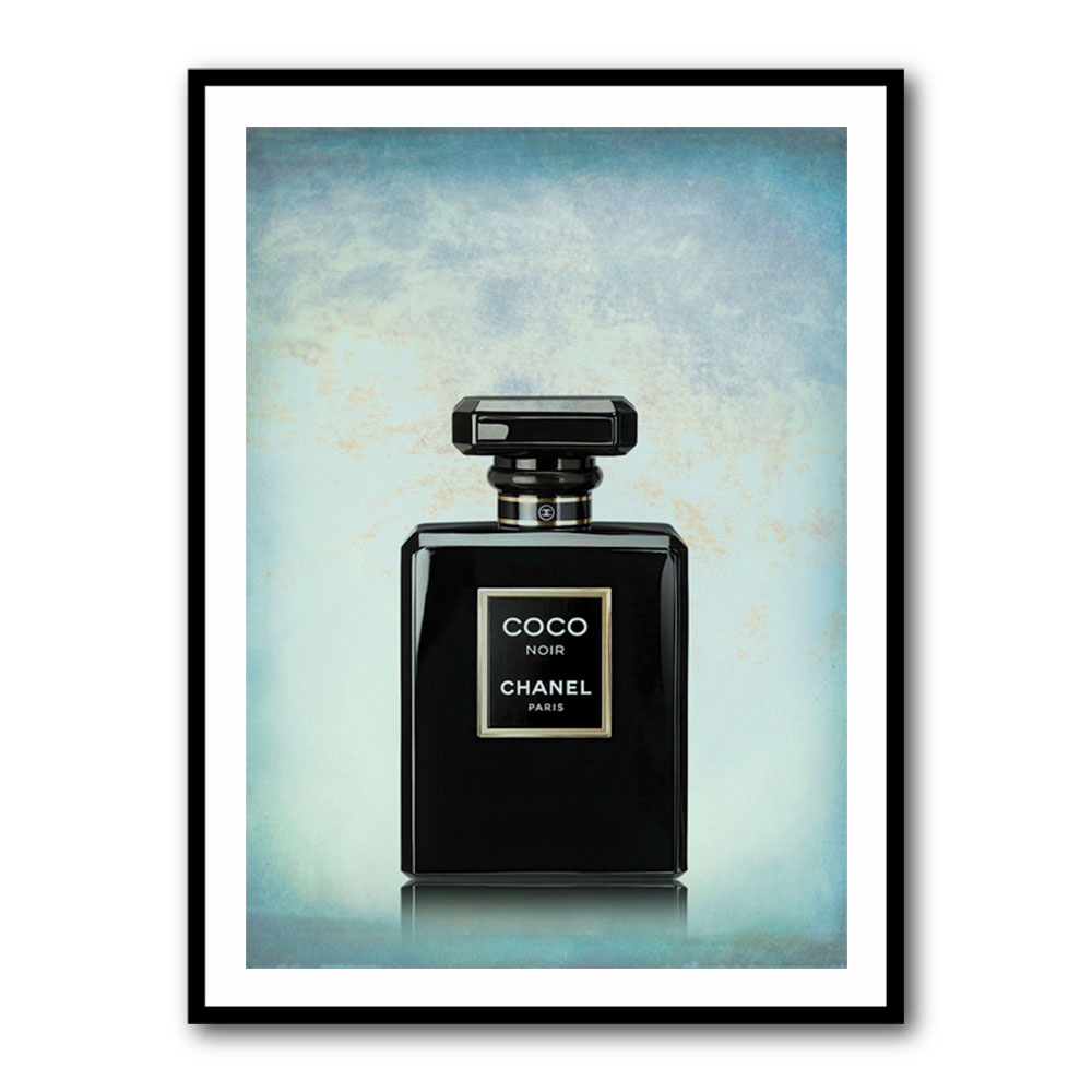 Coco Chanel Noir on Blue