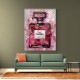 Chanel No 5 Perfume Bottle Pink Abstract Grunge