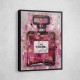 Chanel No 5 Perfume Bottle Pink Abstract Grunge