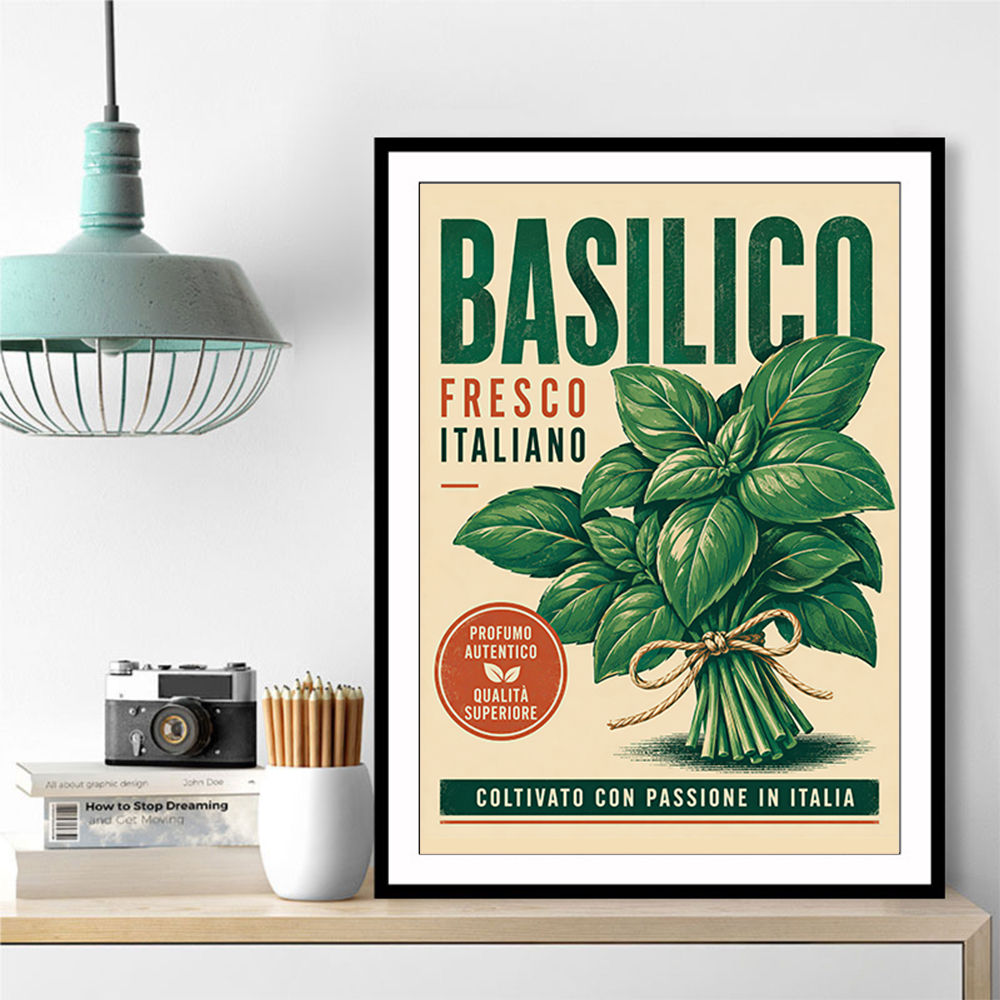 Basil Fresco Italiano Vintage Wall Art