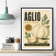Garlic Cloves Italian Vintage Wall Art