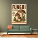 Italian Mushrooms Vintage Food Poster Art Print