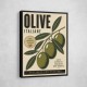 Italian Olives Vintage Poster Wall Art