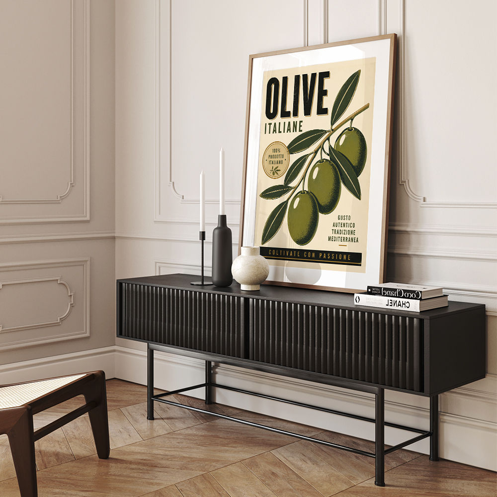 Italian Olives Vintage Poster Wall Art