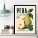 Italian Pear Vintage Fruit Poster Art Print