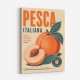 Peaches Italian Fruit Vintage Advert Art Print