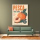 Peaches Italian Fruit Vintage Advert Art Print