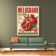 Pomegranate Italian Vintage Food Poster Wall Art