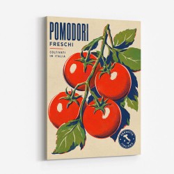 Ripe Red Tomatoes Vintage Italian Art Print