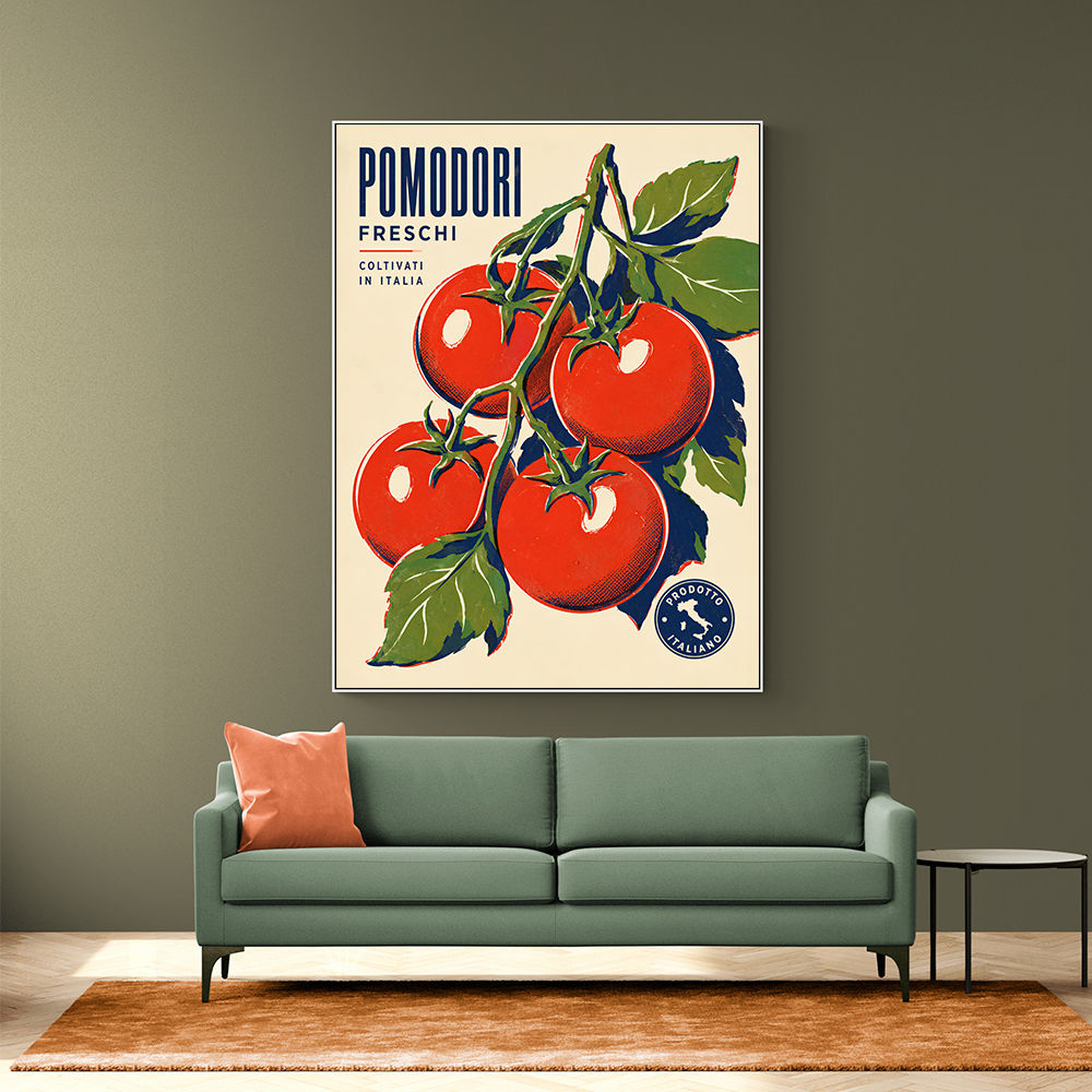 Ripe Red Tomatoes Vintage Italian Art Print