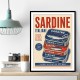 Sardine Can Italian Vintage Poster Art Print
