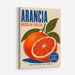 Sicilian Blood Orange Vintage Ad Art Print