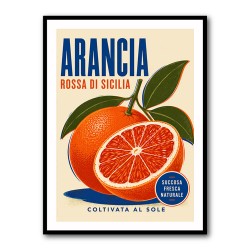Sicilian Blood Orange Vintage Ad Art Print