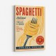 Spaghetti Italian Vintage Food Poster Art Print