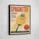 Spaghetti Italian Vintage Food Poster Art Print