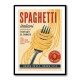 Spaghetti Italian Vintage Food Poster Art Print