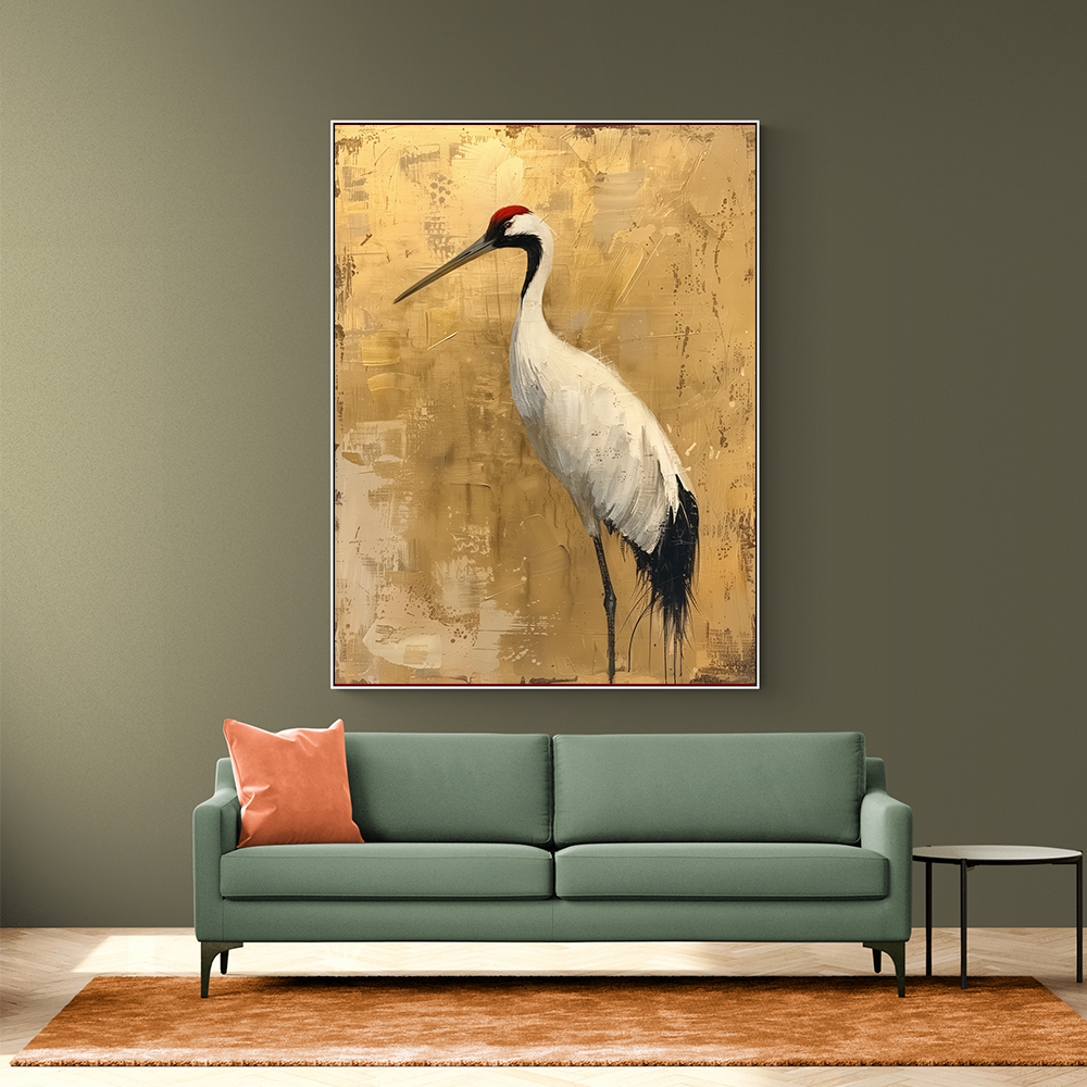 Crane 2 Japandi Style Wall Art