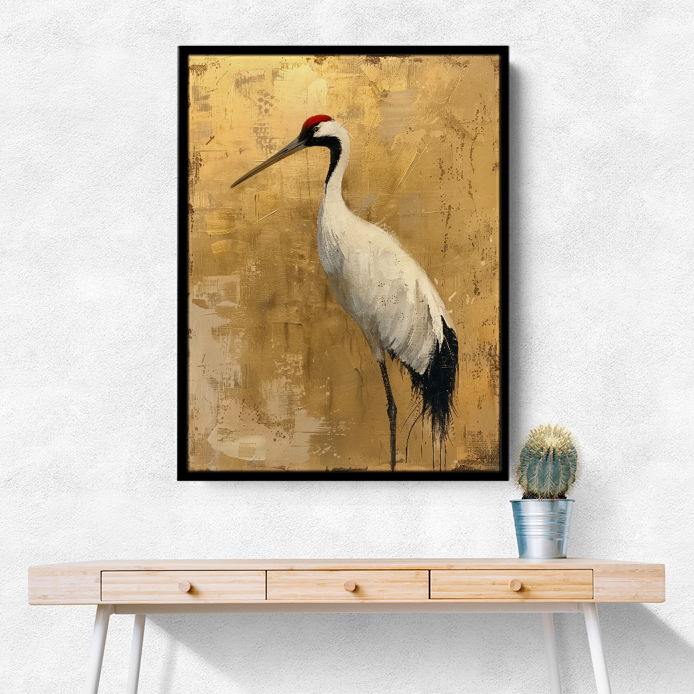 Crane 2 Japandi Style Wall Art