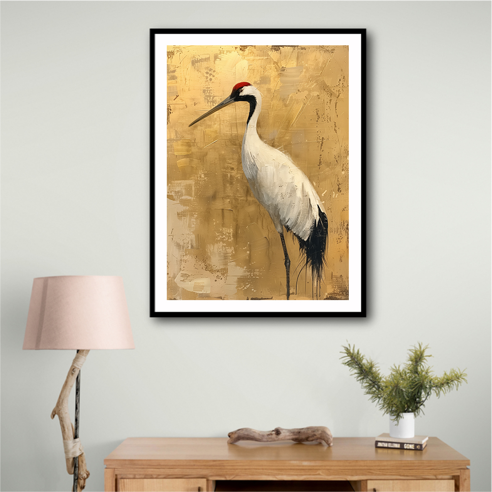 Crane 2 Japandi Style Wall Art