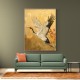 Japanese Crane In Flight Japandi Style Wall Art