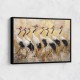 Flock of Cranes in a Japandi Style Wall Art