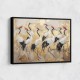 Flock of Cranes in a Japandi Style 1 Wall Art