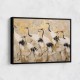 Flock of Cranes in a Japandi Style 2 Wall Art