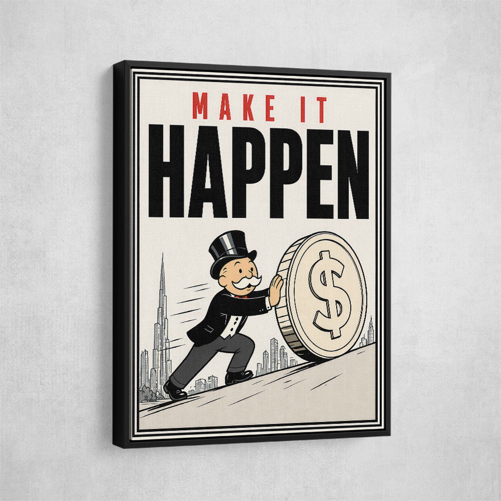 Make It Happen – Wealth & Action Wall Art