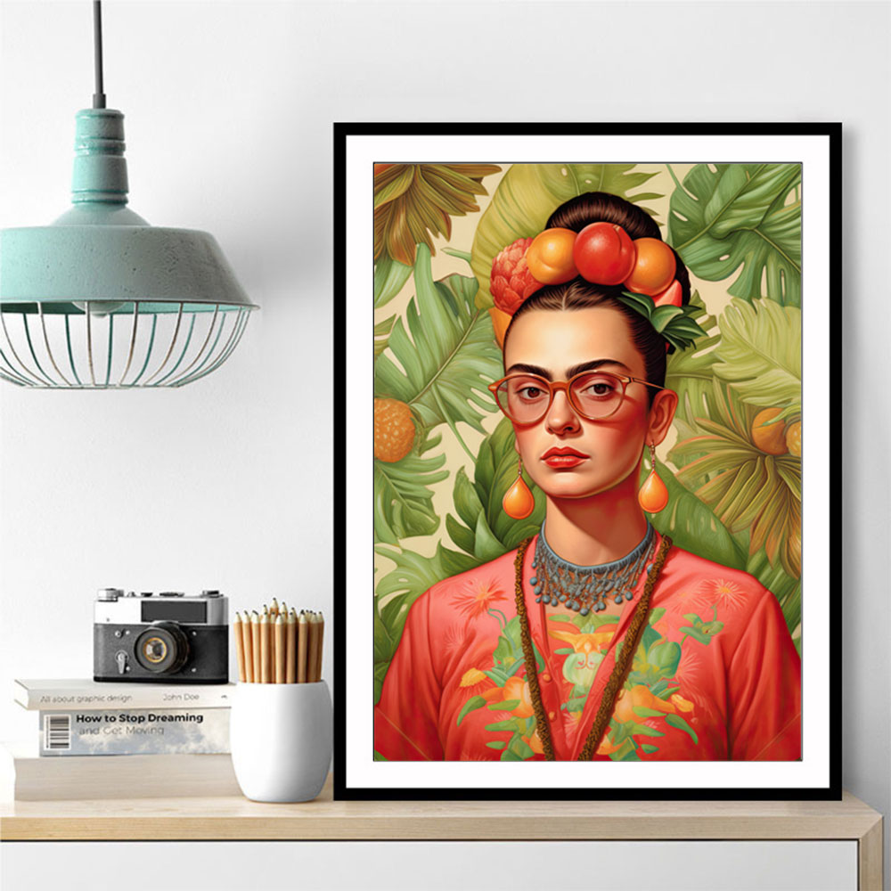 Frida Kahlo Floral Wall Art
