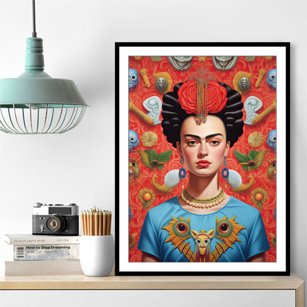 Frida Kahlo Dragon Wall Art