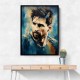 Messi Abstract Portrait 2 Wall Art