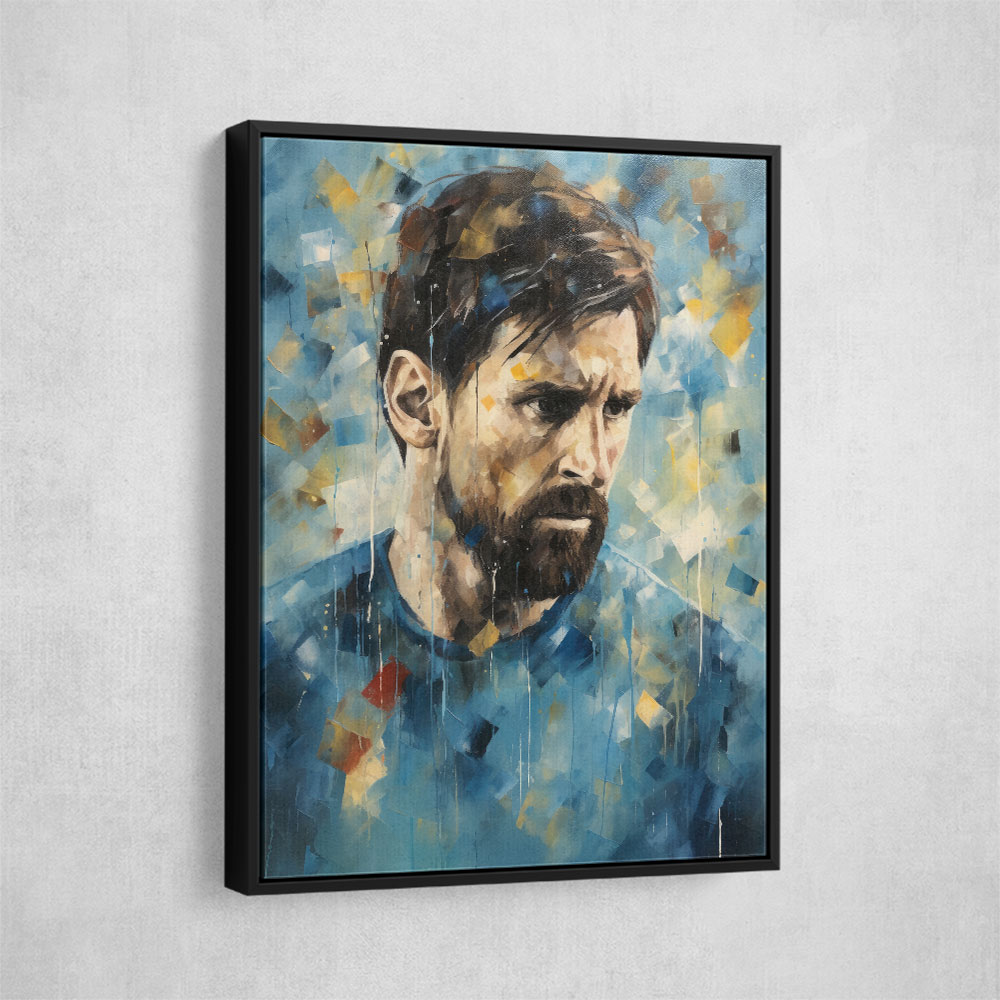 Messi Abstract Portrait 3 Wall Art