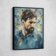 Messi Abstract Portrait 3 Wall Art