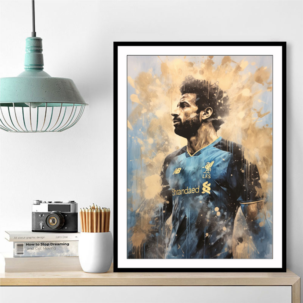 Salah Abstract Portrait 4 Wall Art